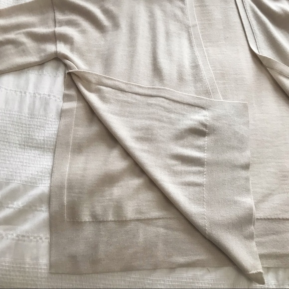 ALLSAINTS 100% MERINO WOOL OFF WHITE OPEN CARDIGAN - XS - Picture 8 of 9